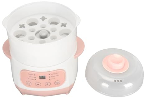 Solinder Pentola Elettrica per Zuppa in Ceramica da 200 W 1 Litro, Pentola a Tempo Intelligente con Prevenzione della Combustione a Secco, Funzione di Prenotazione 24 Ore su 24, (Spina europea 220 V)
