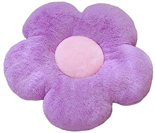 LANFIRE Blumenkissen Blumenkissen normales Kissen Auto Kissen Stuhlkissen Sofakissen Zierkissen (40 * 40 cm, Purple)