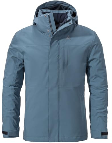 Schöffel Herren Insulated Jacket Bastianisee M, funktionale Winterjacke mit abnehmbarer Kapuze, wasserdichte und windabweisende Outdoor Jacke aus 4-Wege-Stretch