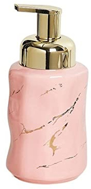 Dispensadores de loción Botella de Prensa de Espuma de 320ML, Botella separada de champú for baño, Botella de Espuma for Mousse Facial Dosificador de Jabón (Color : Pink)