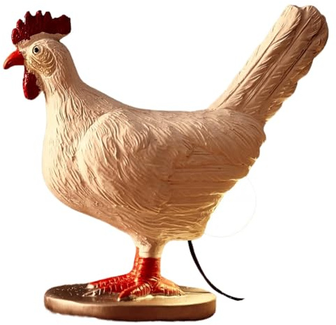 Fowecry 3D Chicken Egg LED Table Lamp - Lifelike Resin Night Light with USB, Easy to Use