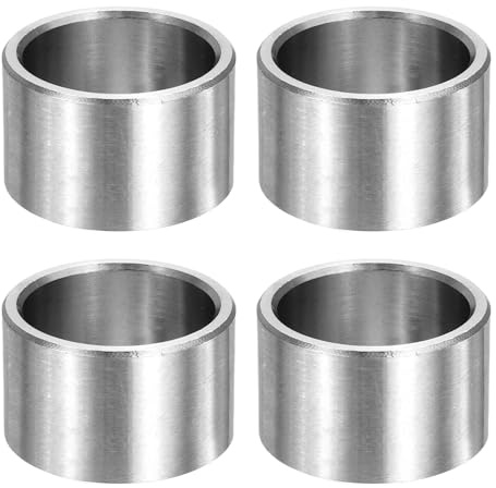 QUARKZMAN 4 Pièces Rondelles Metal, 18mm ID x 22mm OD x 13mm Longueur Rondelles Métalliques non Filetées Douilles Finition Lisse, Entretoises en Acier Inoxydable Convient pour Vis M18