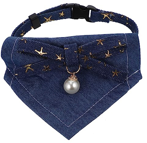 Toddmomy Verstellbares Hundehalstuch Aus Weichem Baumwollstoff Dekoratives Bandana Für Kleine Hunde Und Katzen Speichelschal Für Alltag Party Fotosession