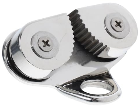 Roleader Strozzascotte Camme in Acciaio Inossidabile 316 e Vite di Bloccaggio, Accessori per Barche a Vela e Kayak, Passacavo Automatico per Corde Fino a 15 MM