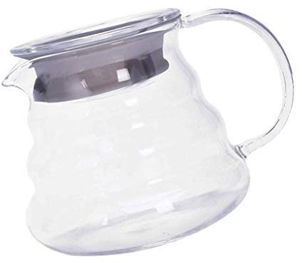 SGerste Servidor de café de vidrio transparente de 250/360/600/800 ml, jarra de café de vidrio estándar, cafetera AOD (cafetera de 250 ml)