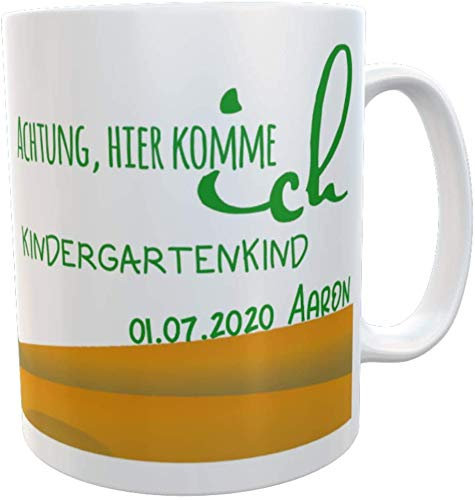 Kilala Kindertasse Kunststoff Traktor personalisiert Kindergartenkind Jungen Geschenkidee