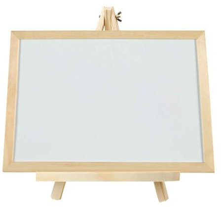Kreidetafel Klein Kleine Tafeln Tafel Beschriften Chalkboard Aufsteller Wandtafel Whiteboard White Board Magnettafel Abwischbar Abwischen Mit Holzrahmen Doppelseitige Mit Ständer (Schwarz,30X40CM)