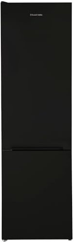 Russell Hobbs Freestanding Fridge Freezer, 54cm Wide, 180cm High, 204L Fridge Space, 84L Freezer Space, 4 Shelves, 4 Door Racks, Eco Friendly, Black, RH180FF541E1B