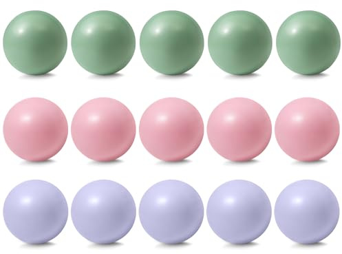 Vortix 3/6 palline da pilates, 25 cm, anti-esplosione e antiscivolo, piccola palla da ginnastica con tubo gonfiabile, palla da pilates per muscoli del pavimento pelvico, per yoga e fitness (rosa +
