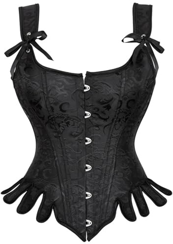 Beimus Lady Bustier grosgrain korsett formkläder topp för kvinnor bantning midjekorsett stödjande bantning midjeband formkläder topp för kvinnor magkontroll, flerfärgad, XL