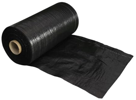 F Fityle Tessuto barriera Anti-Erbacce, Nero per la Copertura del Terreno, Anti-Erba per progetti di Costruzione Stradale, agricolo, Commerciale e, 75 G