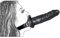 OnundOn Bavaglio del pene in pelle con dildo in silicone BDSM Bondage Gag più lungo circa 18 cm