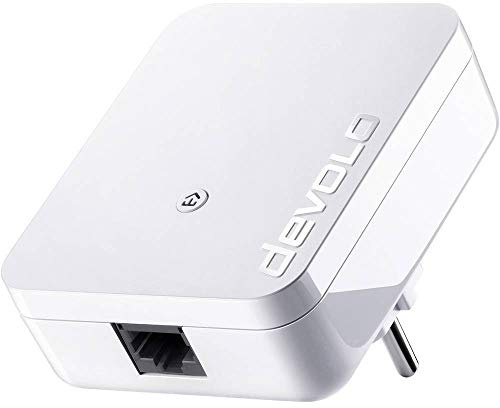 devolo dLAN 1000 mini Powerline-Adapter (1000Mbit/s per Powerline-Verbindung, Internet über die Steckdose, 1x LAN-Anschluss, PowerLAN, PLC Netzwerkadapter, Kompaktgehäuse), weiß