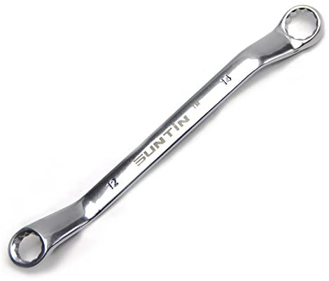 Utoolmart Doppelseitiger metrischer Torx-Ringschlüssel, 200 mm Gesamtlänge, Chrom-Vanadium-Stahl, Offset-Box-Schraubenschlüssel, manuelles Reparaturwerkzeug für Heimwerker, Autoreparaturen, 1 Stück