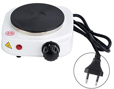 Mini Poêle, Portable 500 W électrique Mini Poêle Plaque Chauffante Multifonctionnelle Maison Chauffage Poêle Plaque De Cuisson Pour Café Lait(EU plug)