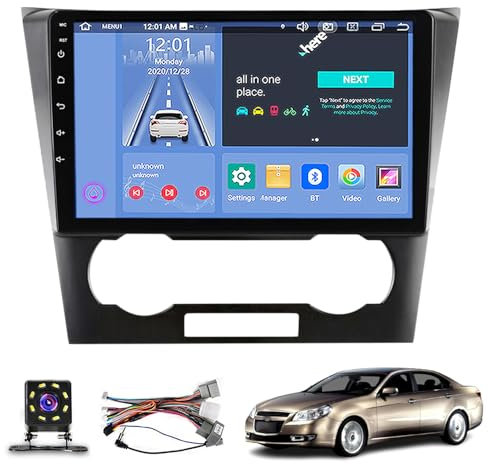 ASHOIH Radio Android Estéreo Para Coche para Chevrolet Epica (2006-2011), Pantalla Táctil 9 Pulgadas, Sistema De Navegación Automática Con GPS WiFi Bluetooth FM Mirror Link + Cá(Size:Quad Core 1+16 G)