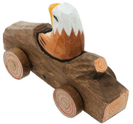 Cabilock Künstlerische Statue 1pc Holz Carving Tier Figurine Home Office Auto Decor Ornament