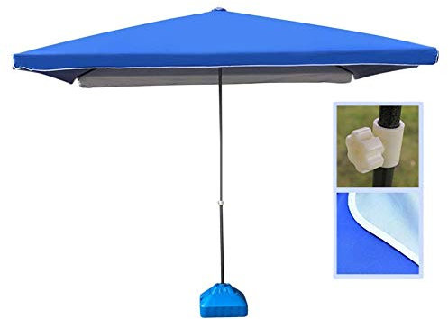 SNHHNSW 9Ft Gartenschirm Sonnenschirm Quadratisch Tragbarer Patio-Außenschirm für den Außenbereich für Tisch im Freien Deck Garten Strandschirm Sonnenschutz
