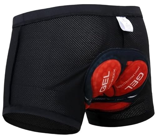 QIUSHIBO Cykelshorts andningsbara nät stöttåliga cykelunderkläder 5D Pro förtjockad gel dyna cykelshorts Mtb shorts