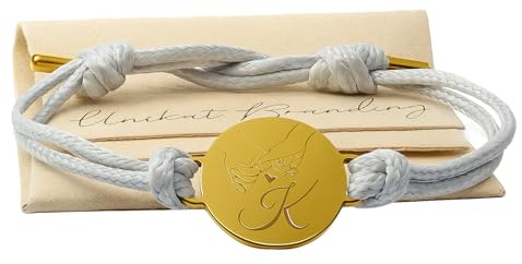 Unikat Branding Armband personalisiert mit Gravur, verstellbar | Verstellbares Armband mit gravierter Edelstahlplatte, Geschenk für Paare und Glücksbringer, Samtsäckchen inklusive