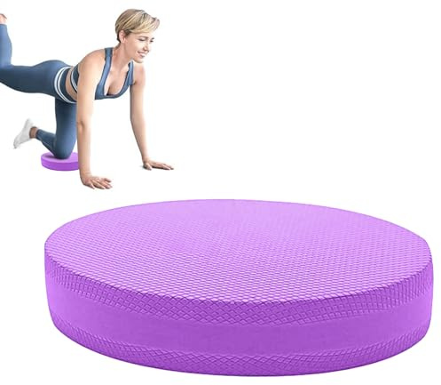 Cojín de equilibrio, cojín de equilibrio de yoga: alfombrilla de yoga de entrenamiento de espuma con cojín de estabilidad, alfombrilla de entrenamiento de estabilidad, espuma antideslizante para l