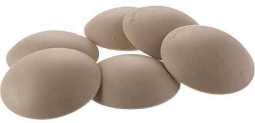 vasalat Wandtürstopper Set - Türpuffer 60mm, Höhe 15mm - Türstopper selbstklebend ideal zum Schutz von Wand & Tür, beige - 6 Stück