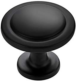 Ravinte 20 Pack 1-1/4 Inch Kitchen Cabinet Knobs Matte Black Zinc Pulls Door Handles for Dresser Drawers