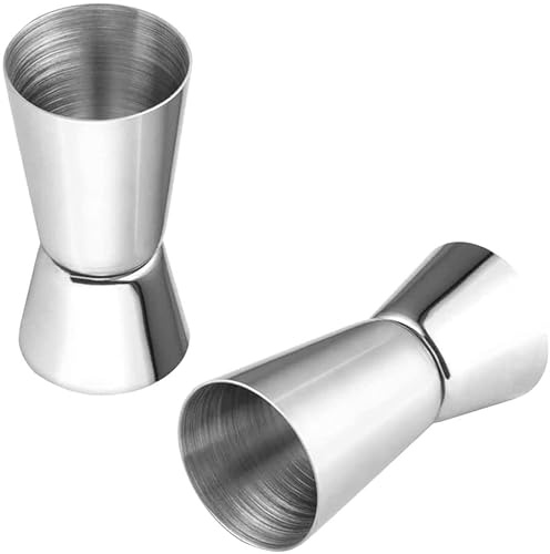 Vaso dosificador Alcool – 30 ml / 15 ml – Cocktail – Barman – Acero inoxidable – Juego de 2 unidades