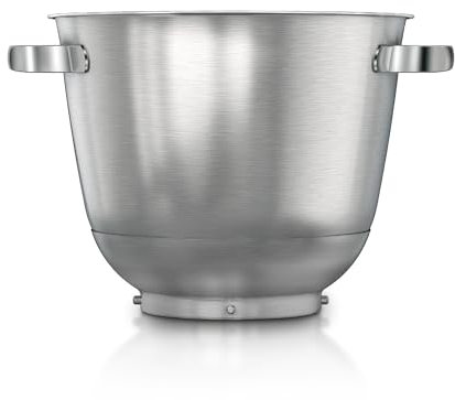 Bosch Edelstahlschüssel MUZS6ER, Zubehör passend für Küchenmaschine Serie 6, bis zu 3,5 kg Rührteig, 5,5l spülmaschinenfest