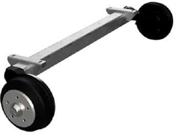 R&CO Anhängerachse gebremst 1350Kg a=1500mm 5x112 passend zu ALKO/BPW Knott