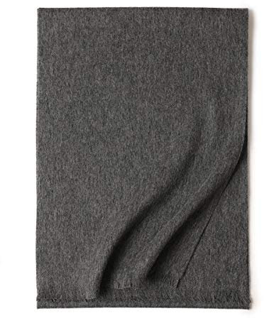 Ullscarf Pure Color Kort skägg håller varmt, mjukt och bekvämt unisex-sjal Ull Blandat grått