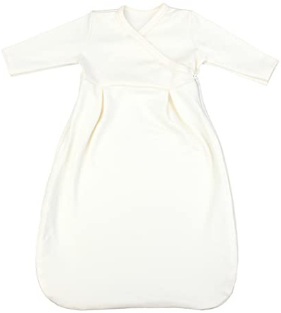 TupTam Baby Unisex Langarm Innenschlafsack, 74-80, Ecru