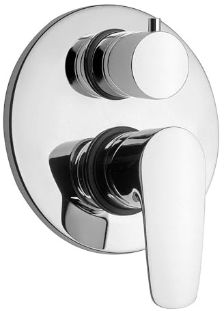 Miscelatore DOCCIA incasso con deviatore rotativo 2 uscite - codice 47cr6911 serie PARALLEL - Finitura Cromo Lucido - PAINI Rubinetterie - made in ITALY.