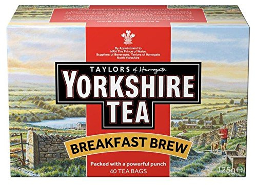 Taylors Of Harrogate Yorkshire Thé Petit Déjeuner Préparez 40 Sachets 125g