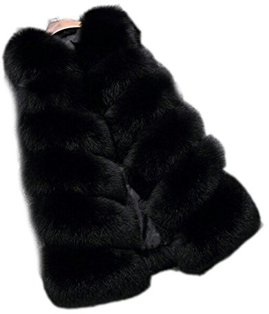 FOLOBE Womens 'Winter Warm Faux Pelz Weste Mantel Jacke fellweste damen pelzweste weste fell kunstfell weste