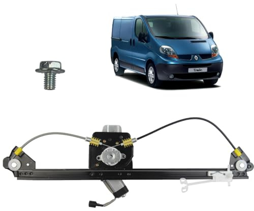 STARKIT PERFORMANCE Leve vitre compatible pour Trafic 2, Vivaro et Nissan Primastar (2001-2014) AVEC MOTEUR. AVANT GAUCHE (conducteur) 7700311820, 91165704