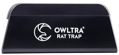OWLTRA OW-1 Indoor Electric Rat Trap, Instant Kill Rodent Zapper with Pet Safe Trigger, Black, Large