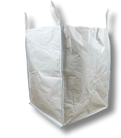 dm-folien Stein Big Bag 90x90x90cm I 1 Stück I SWL 1.000 kg I Sack Mit 4 Hebeschlaufen & 2 Bodenschlaufen I Für Steine & Schwerlast I Säcke I Stabil & Unbeschichtet