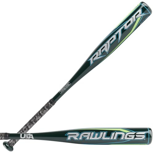 Rawlings Bate de béisbol Raptor USA 2022 (-10), 26 Pulgadas, Niños, Multicolor, Talla única