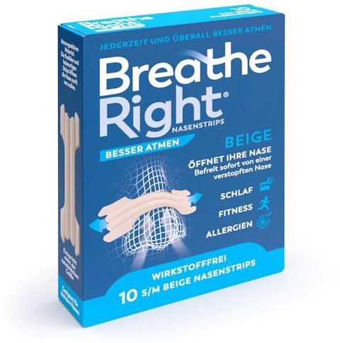 BREATHE Right Besser Atmen Nasenpfl.normal beige 10 St