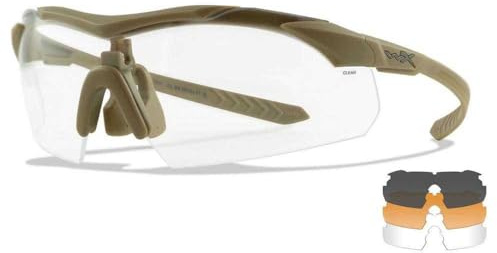 Wiley X Vapor COMM 2,5 Sunglasses, Bronceado Mate, Unica Men's