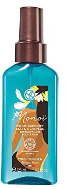 Yves Rocher Monoï Parfümiertes Duftspray Körper & Haare, Erfrischendes Duftspray mit unwiderstehlichem Duft 1 x Pump-Flacon 125ml