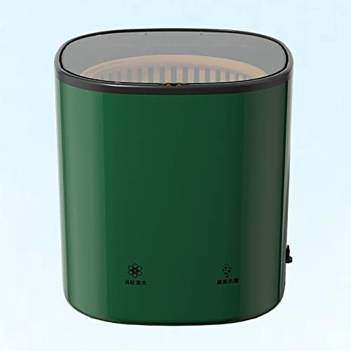 PanHuiWen Mini Machine a Laver Lave-Linge Pas Cher Petite Machine à Laver Automatique pour Les Dortoirs D'appartements, Camping, Voyage,Green