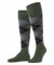 Burlington Herren Kniestrümpfe Manchester M Kh Baumwolle lang gemustert 1 Paar, Grün Mountain Green 7982, 40-46
