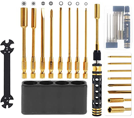 9-In-1-RC-Werkzeugsatz, RC-Werkzeugsatz, RC-Sechskantschraubendreher-Set für RC-Car-Hobby-Werkzeuge