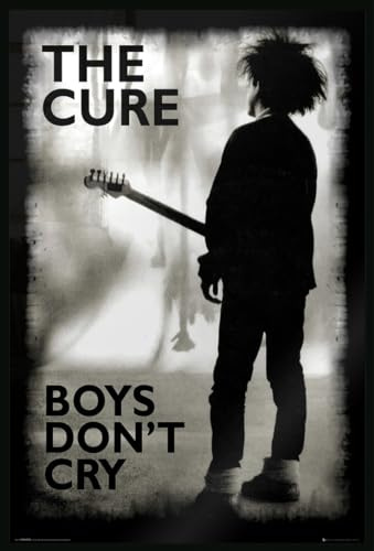 Close Up The Cure - Gerahmtes Poster (Boys Don 't Cry - Black & White) (Größe: 61cm x 91,5cm)