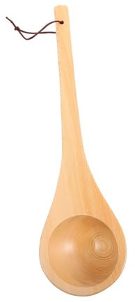 MAGICLULU Mestolo in Legno di Abete Fatto A Mano per Annaffiare Gadget da Cucina Attrezzo per Sauna Paletta per Doccia