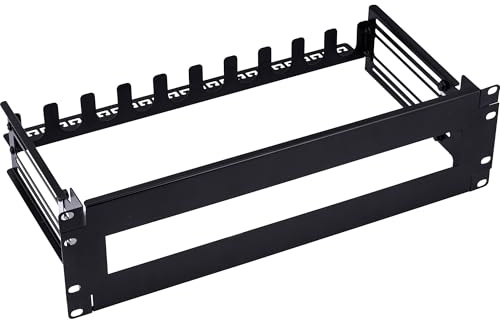 InLine® 19106A - Regleta con Interruptor de protección (3U, con riel Ajustable en Profundidad)