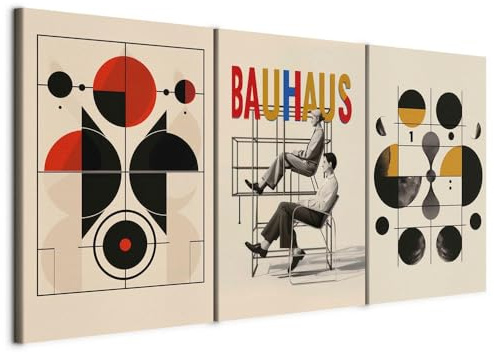 murando - Set di 3 Quadri Fonoassorbenti Decorativi Componibili Industriale 60x30 cm (3 pz. 20x30 cm ognuno) - Collage 3 Pezzi - Quadro Moderno Insonorizzati Camera Matrimoniale Blu a-H-10139-b-a