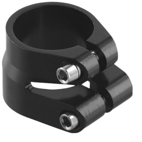 Collier de serrage robuste pour tige de selle de vélo 28 6 mm 34 9 mm, idéal pour tiges de selle en fibre de carbone (noir)